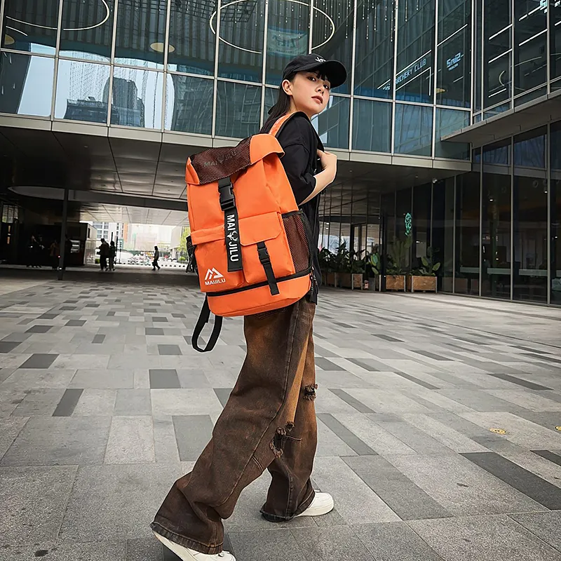 Yalu Nylon Backpack Unisex Multicolor-15
