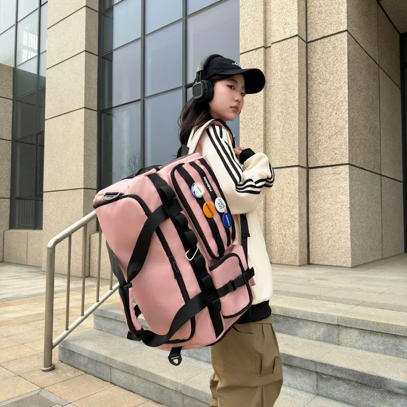 Yalu Nylon Travel Bag Unisex Multicolor-11