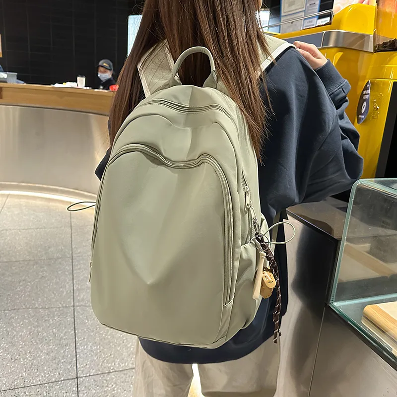 Yalu Nylon Backpack Regular Unisex White/Black/Purple/Green/Blue-20