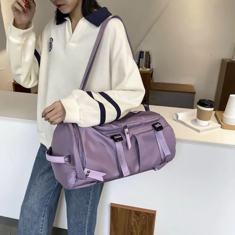 Yalu Nylon Travel Bag Unisex Black/Blue/Green/Purple/Pink-20