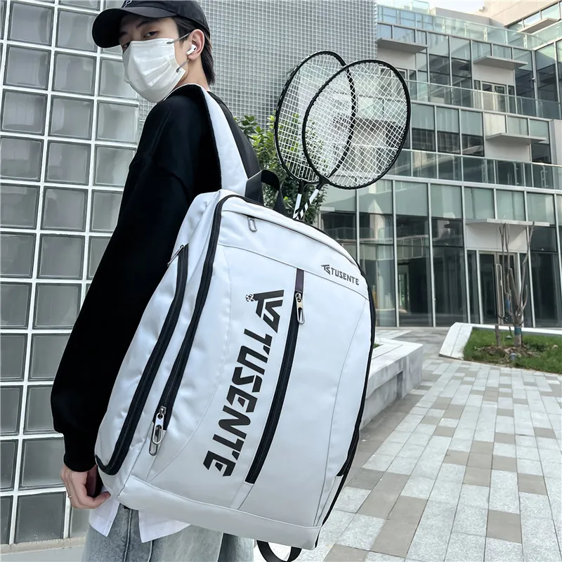 Yalu Nylon Backpack Regular Unisex Light Gray/Dark Gray/Black/Red-4