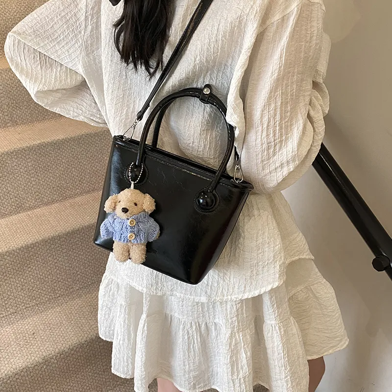 Yalu PU Shoulder Bag, Crossbody Bag, Handbag Regular Women's White/Black/Blue/Pink-15