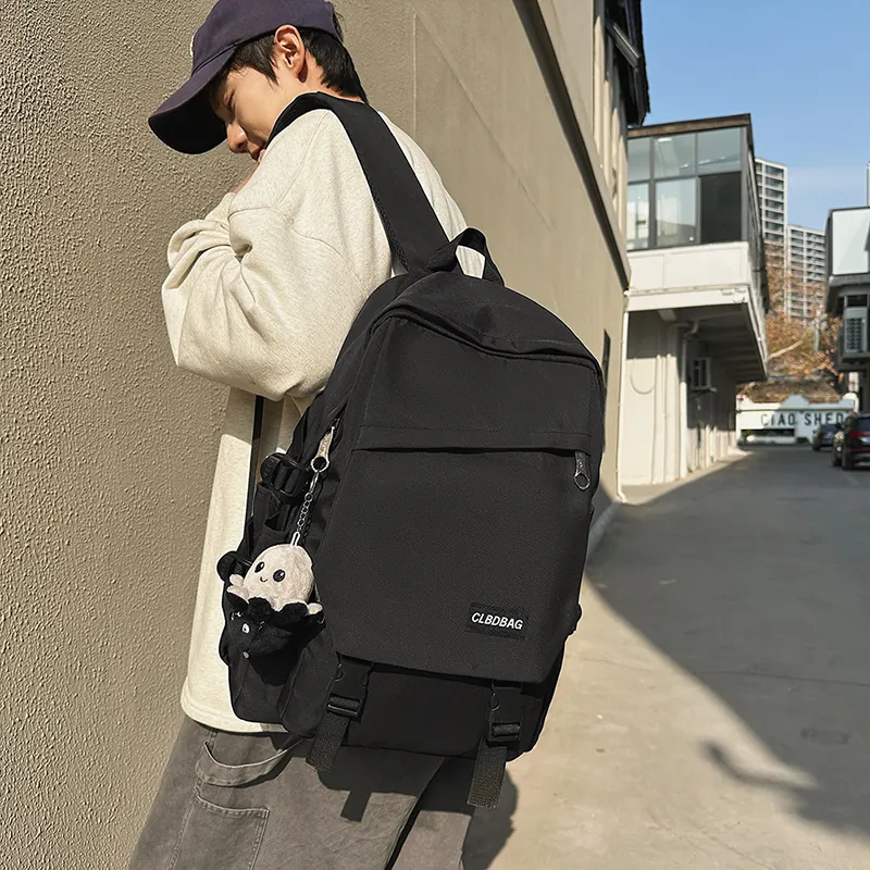 Yalu Nylon Backpack Unisex Gray/Black/Khaki/Green-1