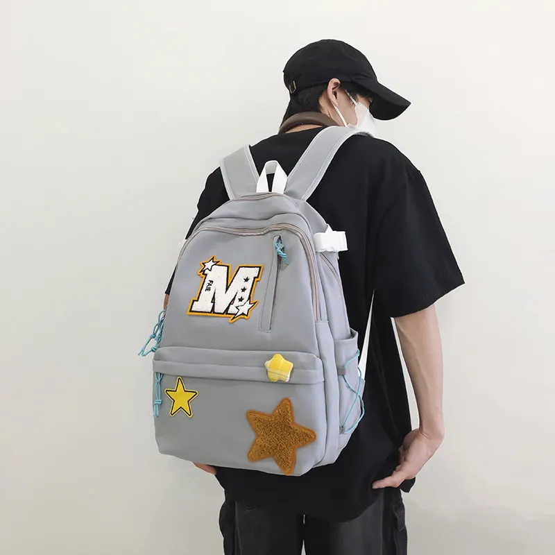 Yalu Nylon Backpack Unisex Multicolor-8