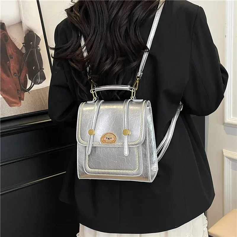 Yalu PU One Shoulder Crossbody Backpack Women's Multicolor-9