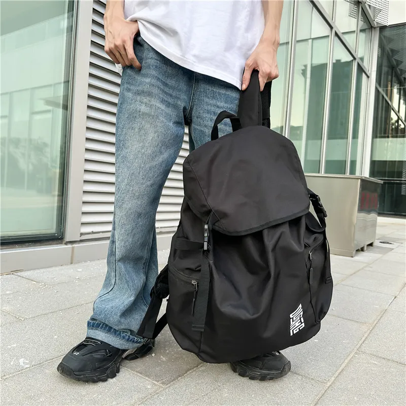 Yalu Oxford Backpack Regular Unisex Black/Gray/Pink/Sky Blue-5