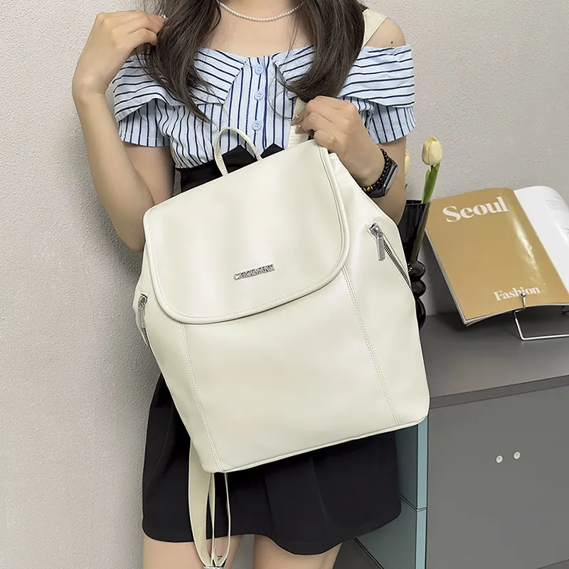 Yalu PU Backpack Unisex Multicolor-19