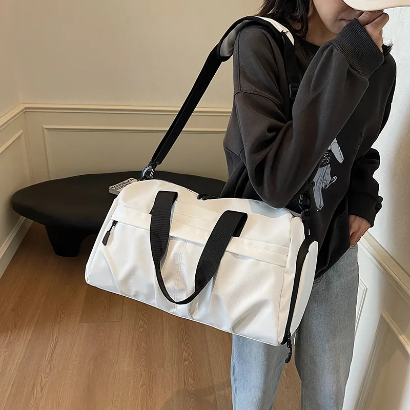 Yalu Nylon Travel Bag Unisex Black/White/Gray/Green/Purple-9