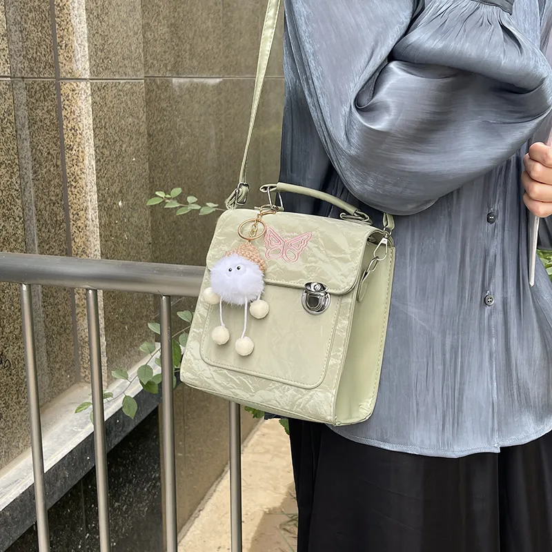 Yalu PU Backpack Women's Pink/Silver/Green/White/Black-14