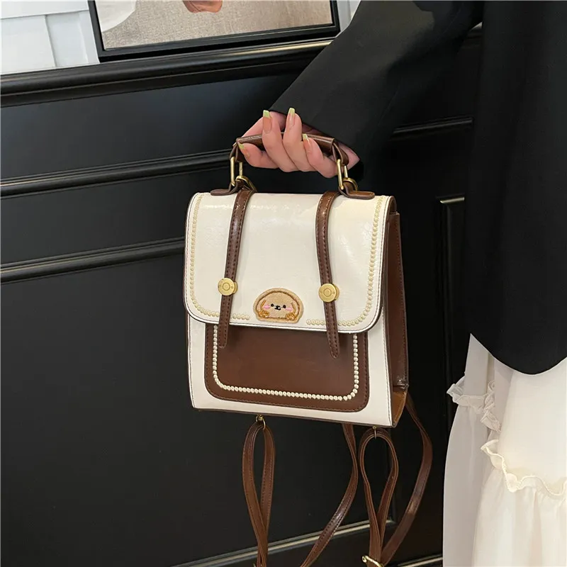 Yalu PU One Shoulder Crossbody Backpack Women's Multicolor-20