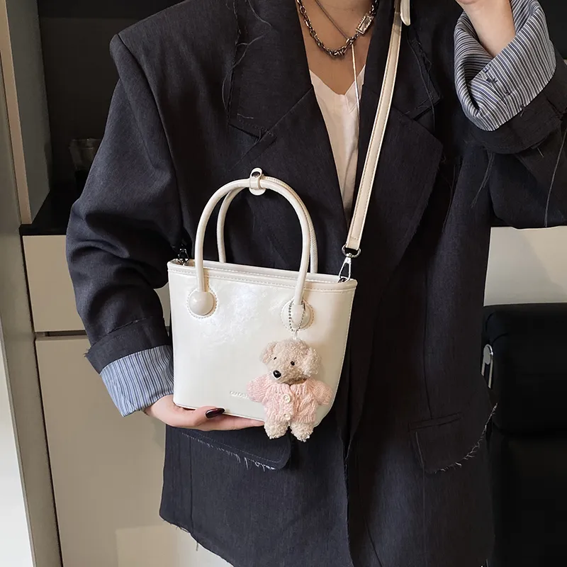 Yalu PU Shoulder Bag, Crossbody Bag, Handbag Regular Women's White/Black/Blue/Pink-22