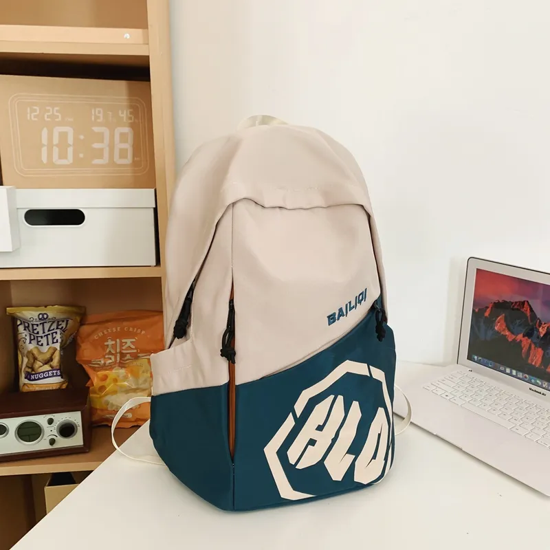 Yalu Nylon Backpack Unisex Gray/Black/Khaki/Green/Blue-14