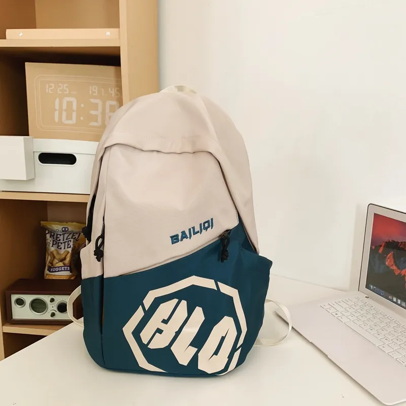 Yalu Nylon Backpack Unisex Gray/Black/Khaki/Green/Blue-13