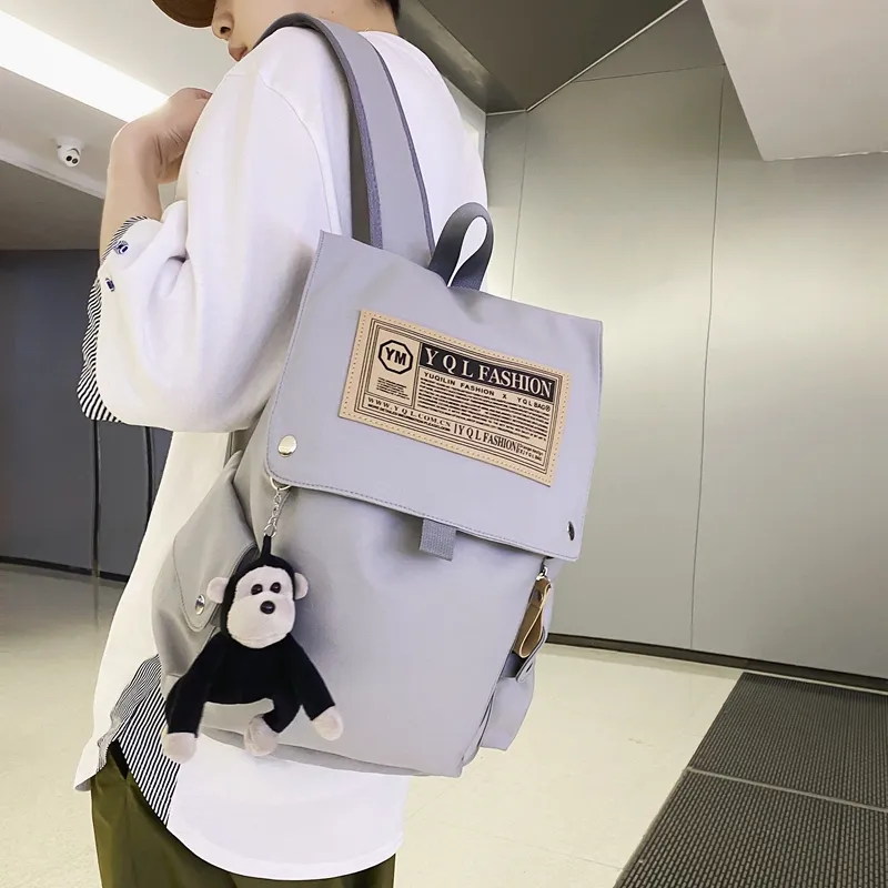 Yalu Nylon Backpack Unisex Multicolor-14