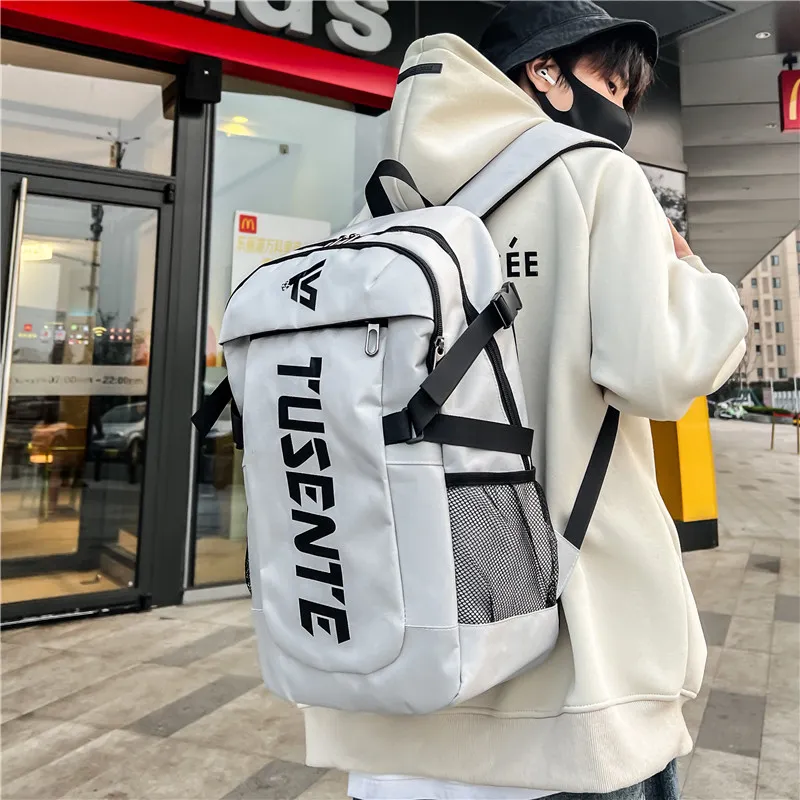Yalu Nylon Backpack Unisex Multicolor-16