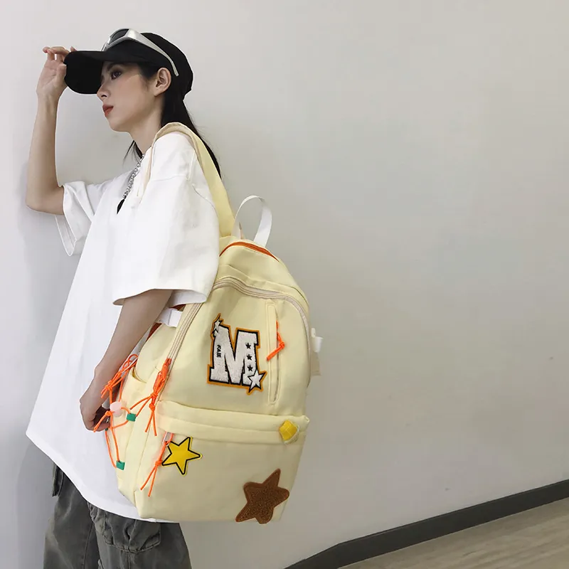 Yalu Nylon Backpack Unisex Multicolor-4