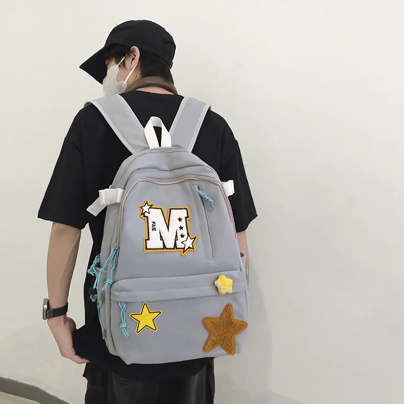 Yalu Nylon Backpack Unisex Multicolor-10