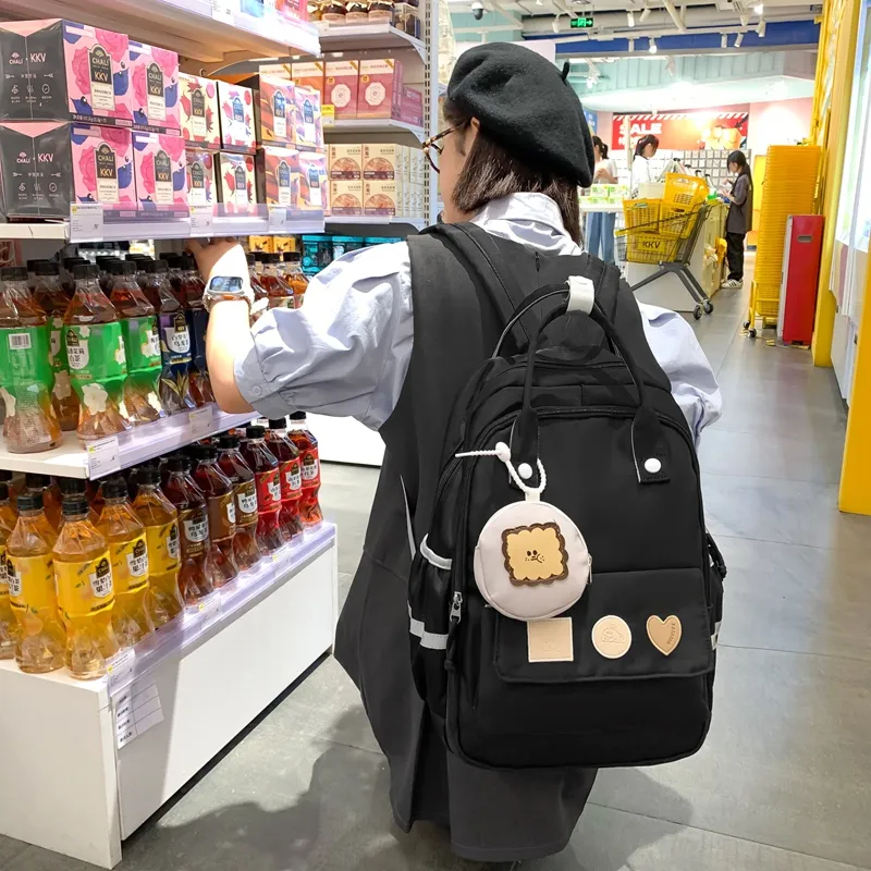 Yalu Nylon Backpack Unisex Multicolor-2