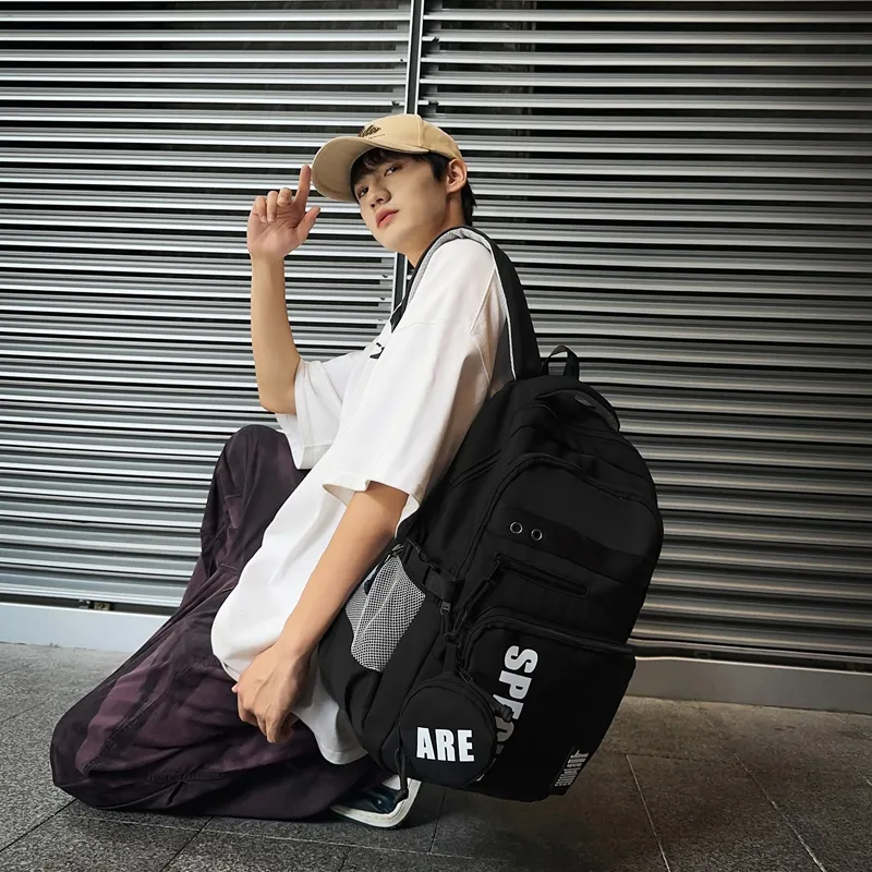 Yalu Nylon Backpack Regular Unisex Multicolor-4