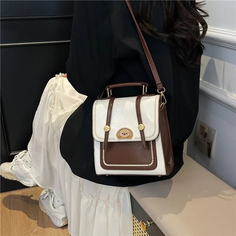 Yalu PU One Shoulder Crossbody Backpack Women's Multicolor-23
