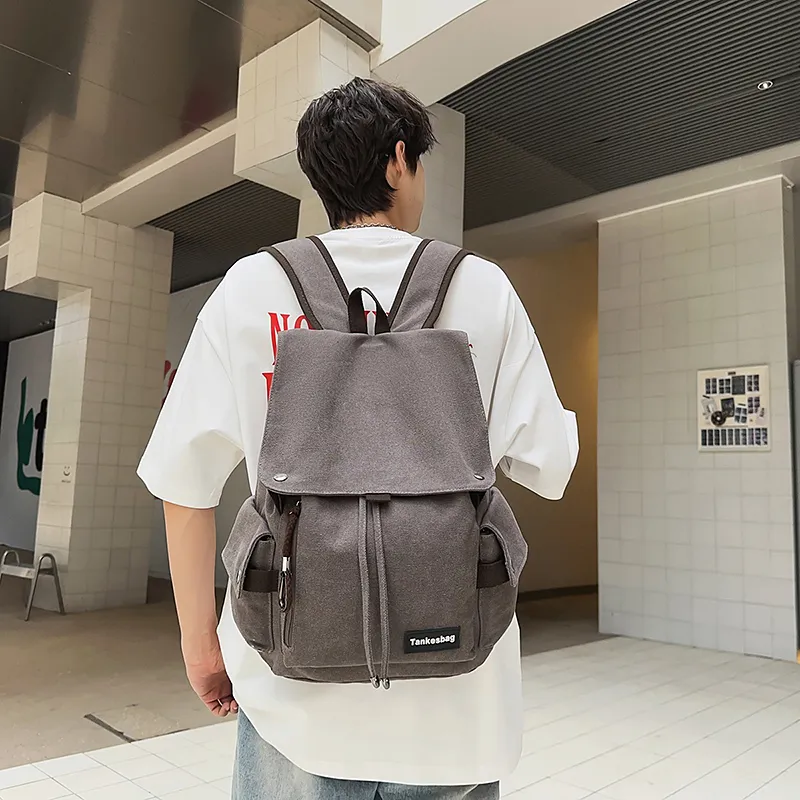 Yalu Nylon Backpack Unisex Multicolor-16