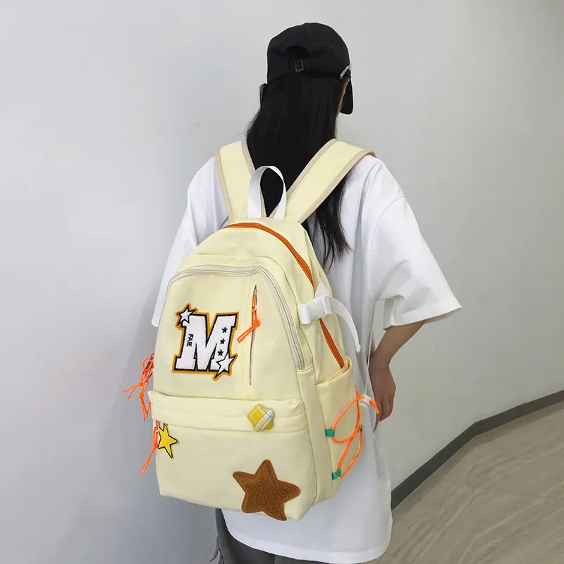 Yalu Nylon Backpack Unisex Multicolor-2