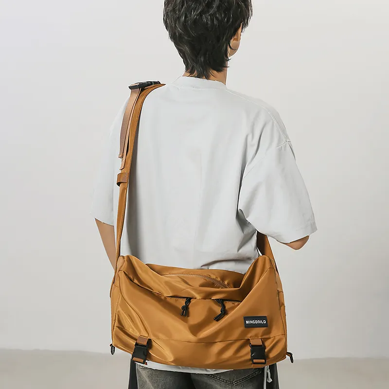 Yalu Nylon Shoulder Bag Regular Unisex Multicolor-13