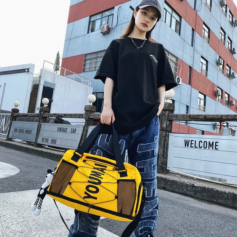 Yalu Nylon Shoulder Bag, Travel Bag Unisex Multicolor-15