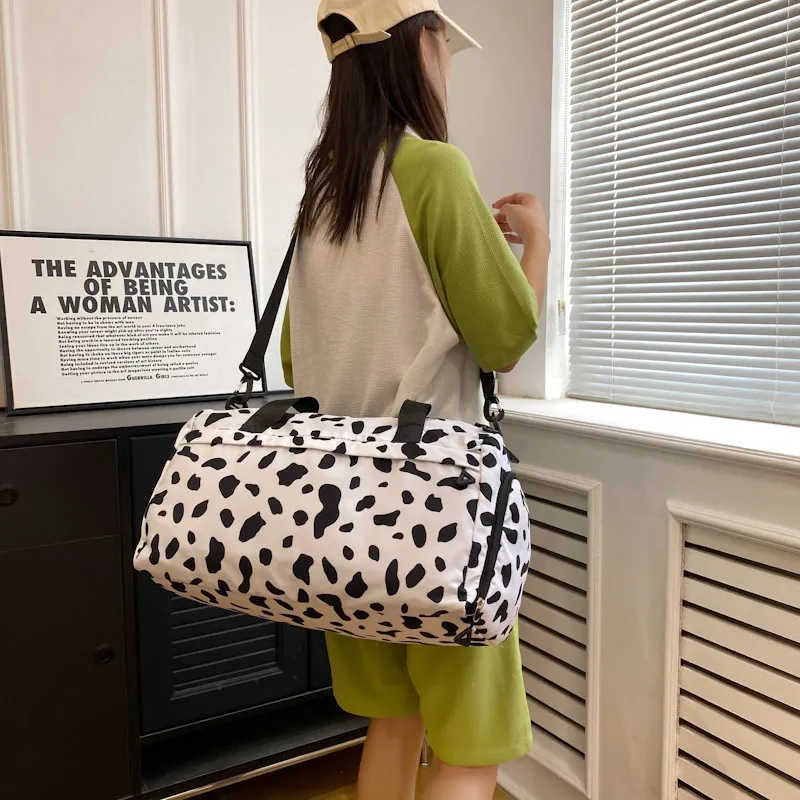 Yalu Nylon Travel Bag Unisex Black/White/Pink/Orange/Khaki-21