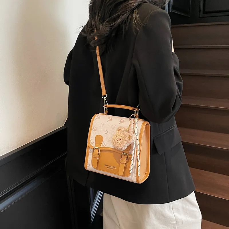 Yalu PU One Shoulder Crossbody Backpack Women's Multicolor-14