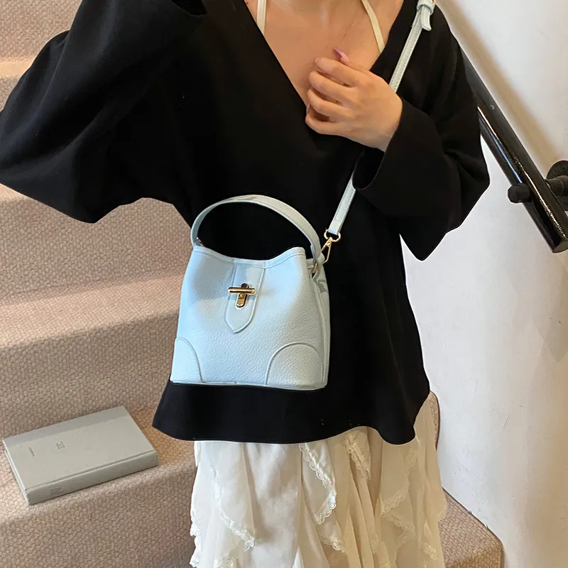 Yalu PU Bucket Bag, Shoulder Bag, Crossbody Bag, Handbag Women's Multicolor-24