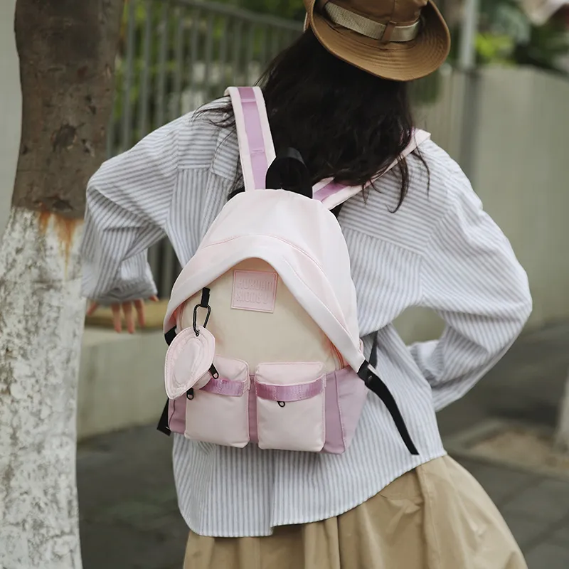 Yalu Nylon Backpack Unisex Multicolor-10
