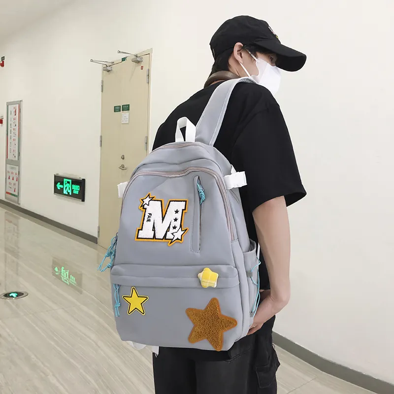 Yalu Nylon Backpack Unisex Multicolor-9