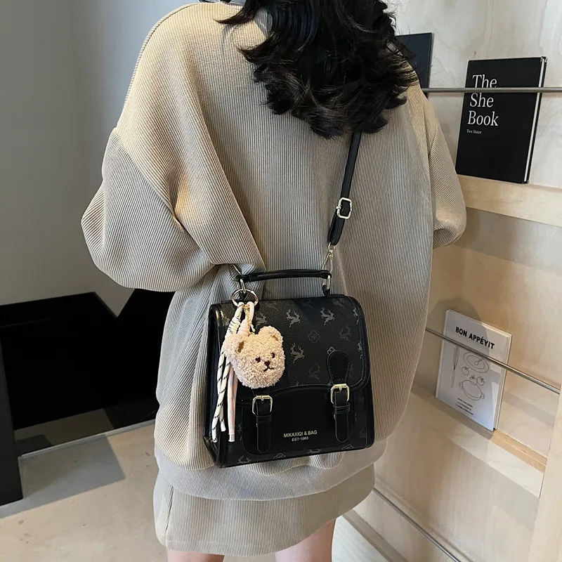 Yalu PU One Shoulder Crossbody Backpack Women's Multicolor-2