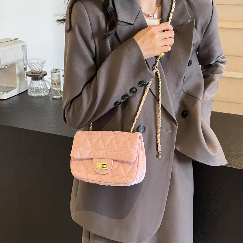 Yalu PU Crossbody Bag, Shoulder Bag Women's Ecru/Black/Blue/Pink-1