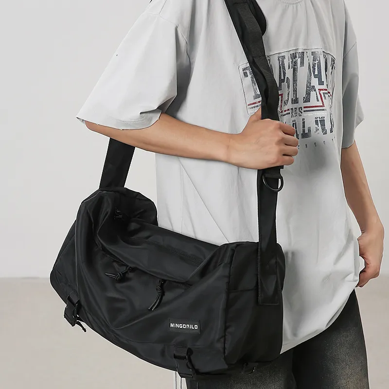 Yalu Nylon Shoulder Bag Regular Unisex Multicolor-7