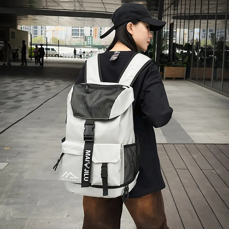 Yalu Nylon Backpack Unisex Multicolor-9