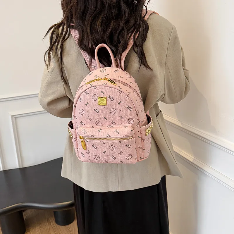 Yalu PU Backpack Women's Multicolor-4