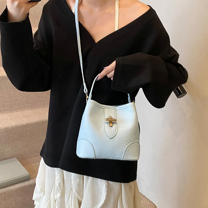 Yalu PU Bucket Bag, Shoulder Bag, Crossbody Bag, Handbag Women's Multicolor-23