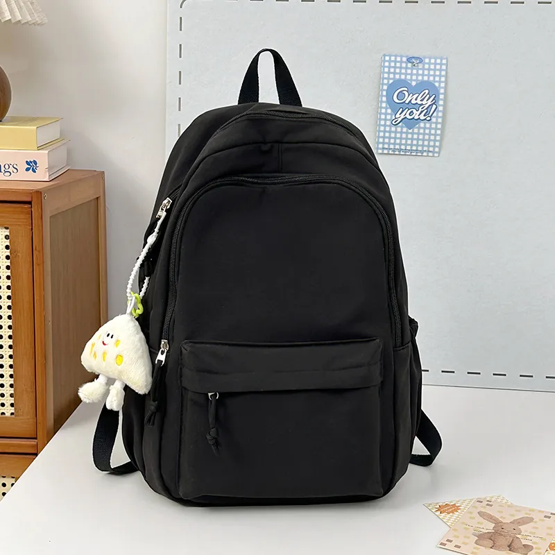 Yalu Nylon Backpack Unisex Black/White/Yellow/Green/Light Blue-13