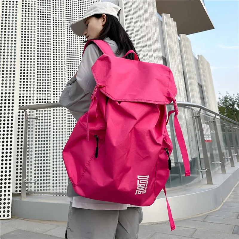 Yalu Oxford Backpack Regular Unisex Black/Gray/Pink/Sky Blue-17