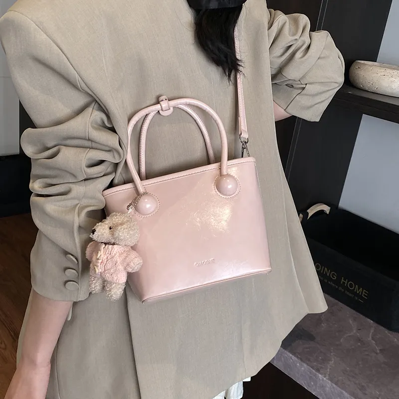 Yalu PU Shoulder Bag, Crossbody Bag, Handbag Regular Women's White/Black/Blue/Pink-5