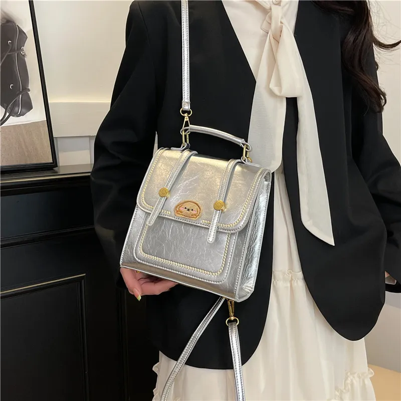 Yalu PU One Shoulder Crossbody Backpack Women's Multicolor-8