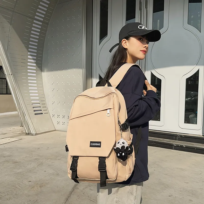 Yalu Nylon Backpack Unisex Gray/Black/Khaki/Green-11