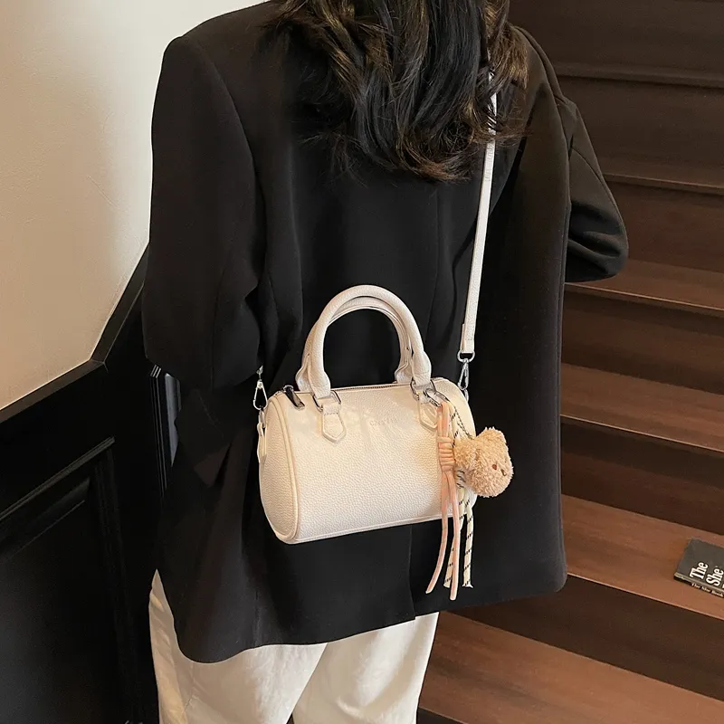 Yalu PU Cylinder Bag Crossbody One Shoulder Handbag Women's Multicolor-8