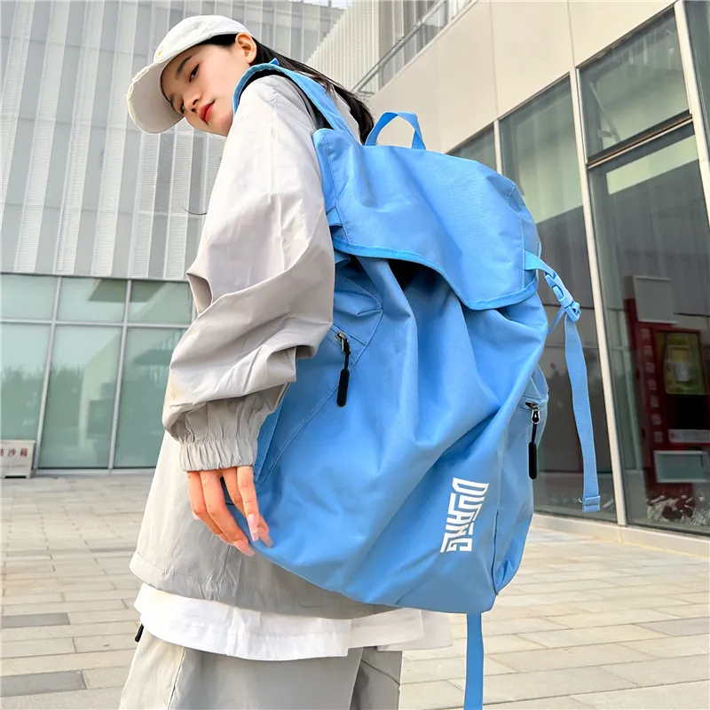 Yalu Oxford Backpack Regular Unisex Black/Gray/Pink/Sky Blue-20