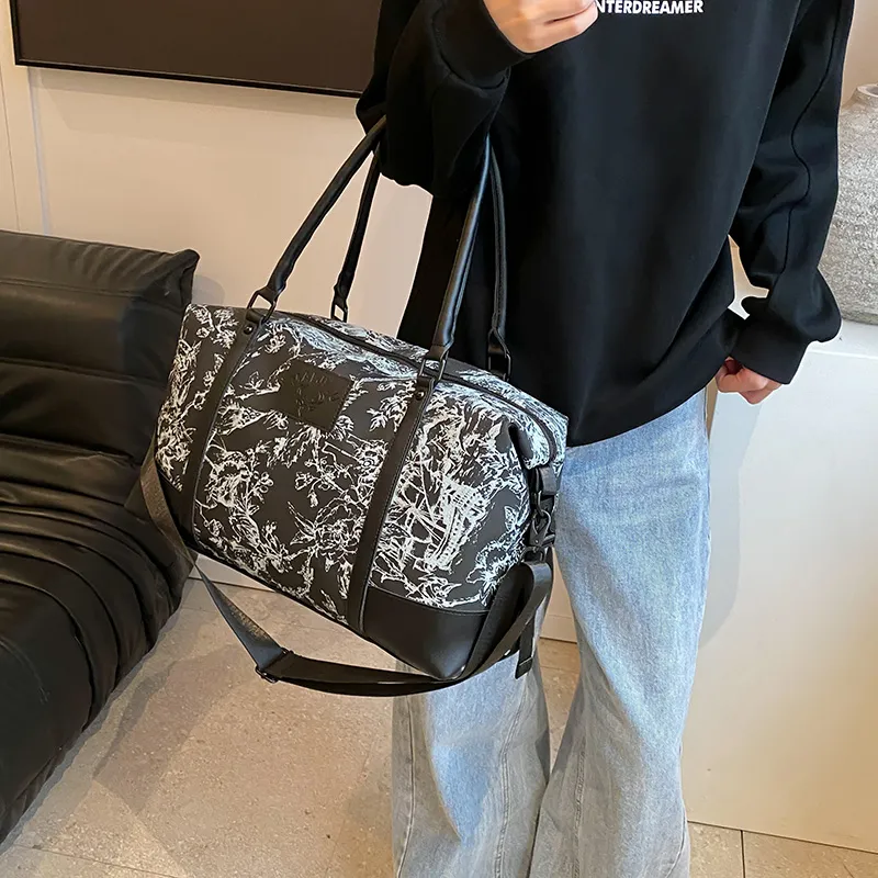 Yalu PU One Shoulder Handbag, Travel Bag Unisex Multicolor-2