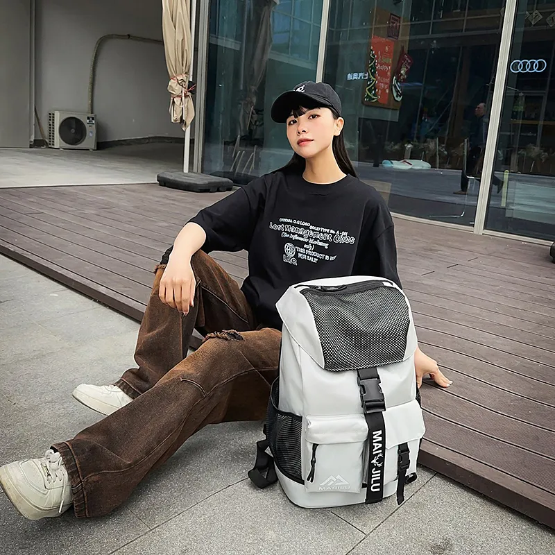 Yalu Nylon Backpack Unisex Multicolor-11