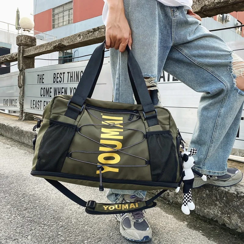 Yalu Nylon Shoulder Bag, Travel Bag Unisex Multicolor-27