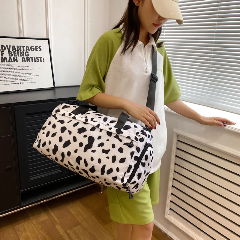 Yalu Nylon Travel Bag Unisex Black/White/Pink/Orange/Khaki-20